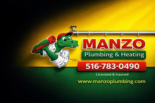 sal manzo plumbing business card long island 516-783-0490